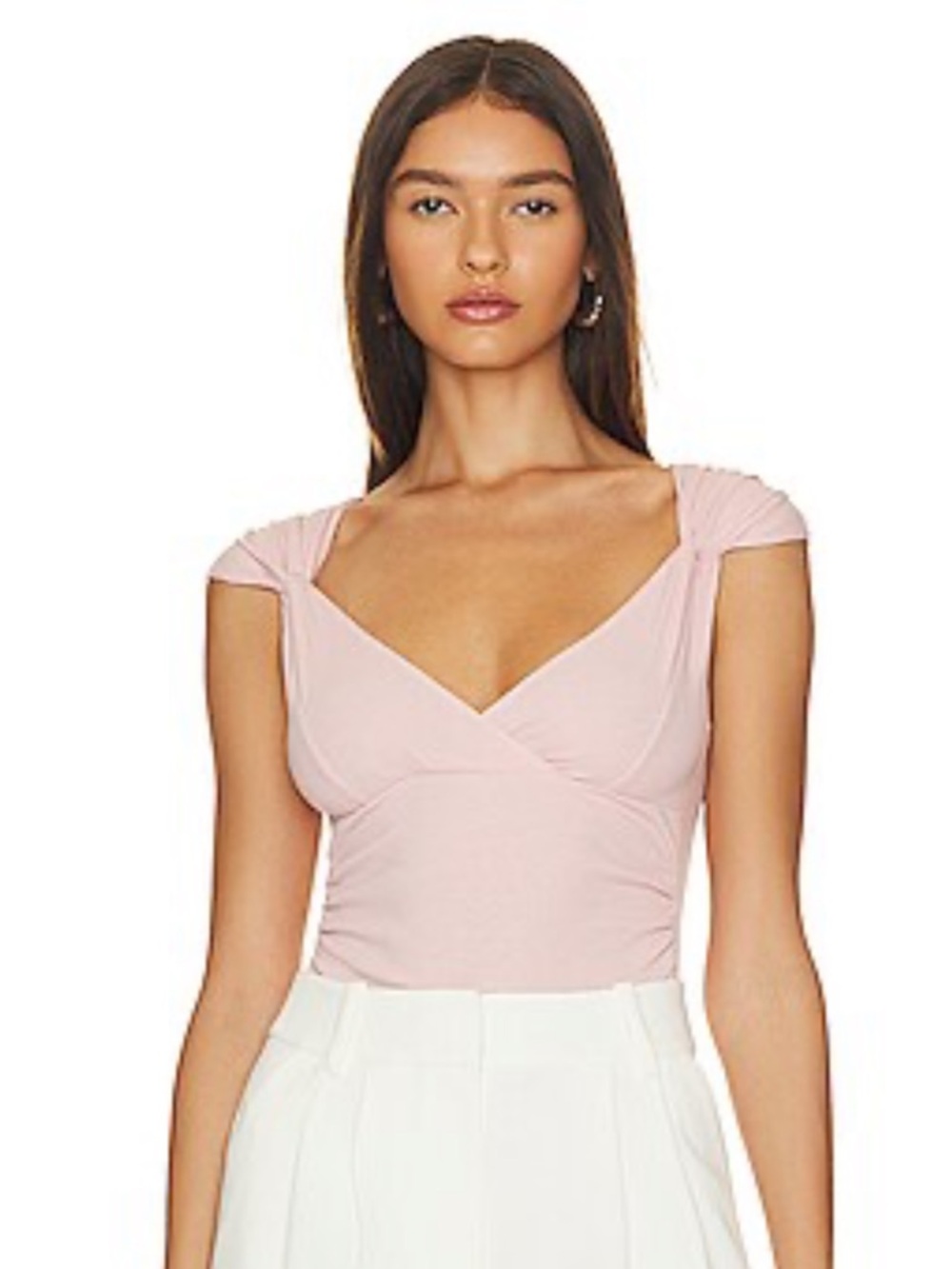 NWT Free People Another Love Thong Bodysuit- Silver Pink - Sz XL